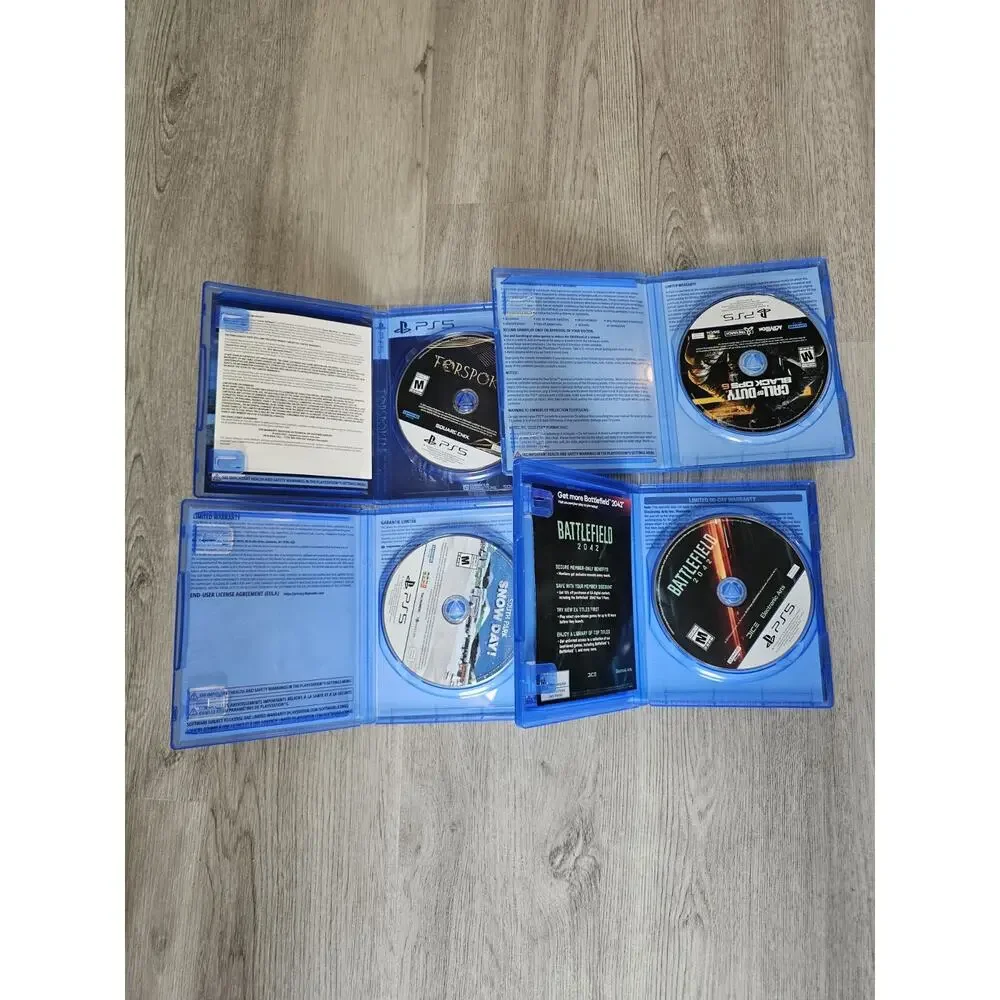 PlayStation 5 (PS5) 4 Game Lot (COD BO6, Forspoken, South Park, BF2042)